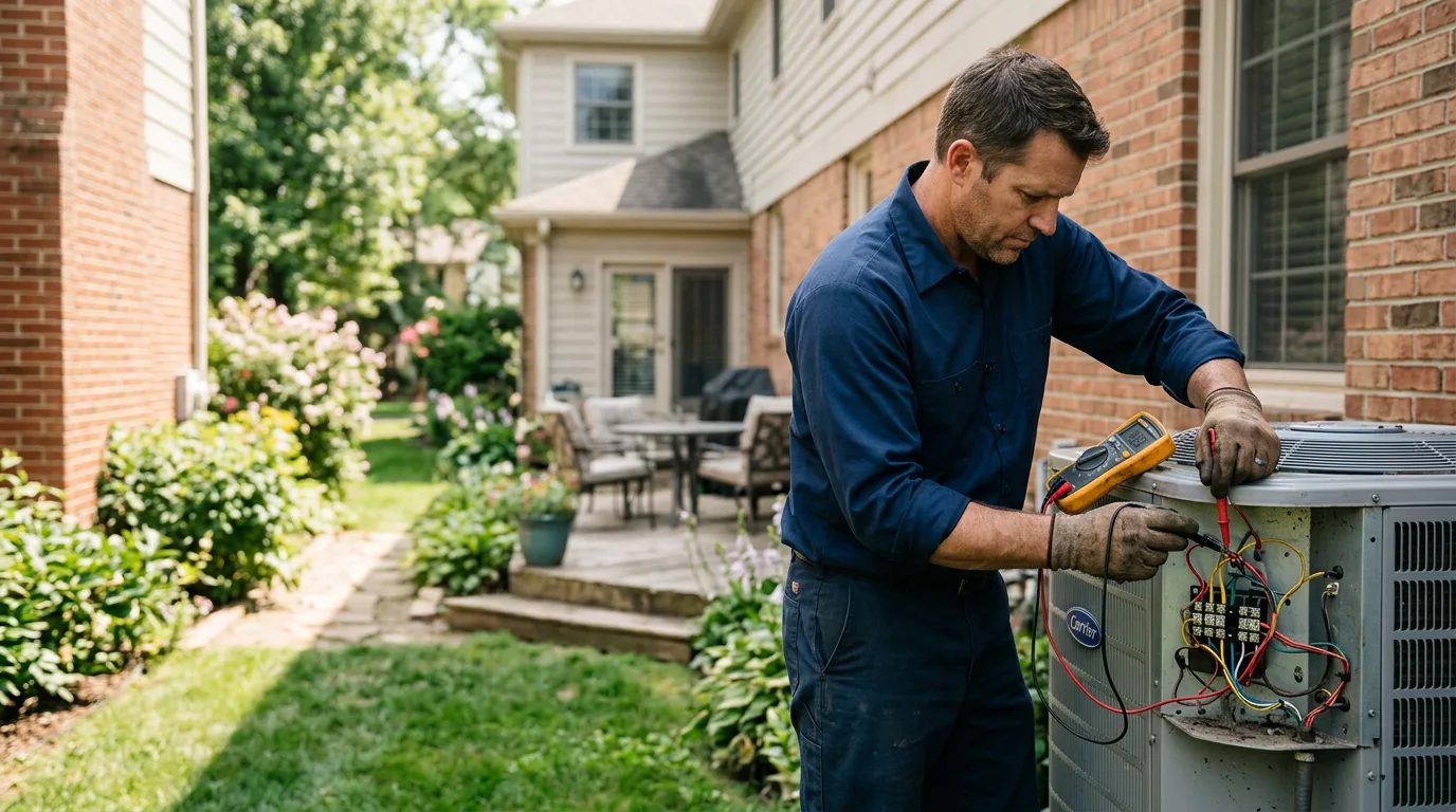 HVAC technician working near Milano, TX